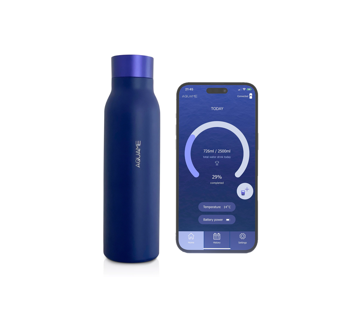 Australian Company Launches AQUAME, the Smart Water Bottle That Monitors  Your Water Intake